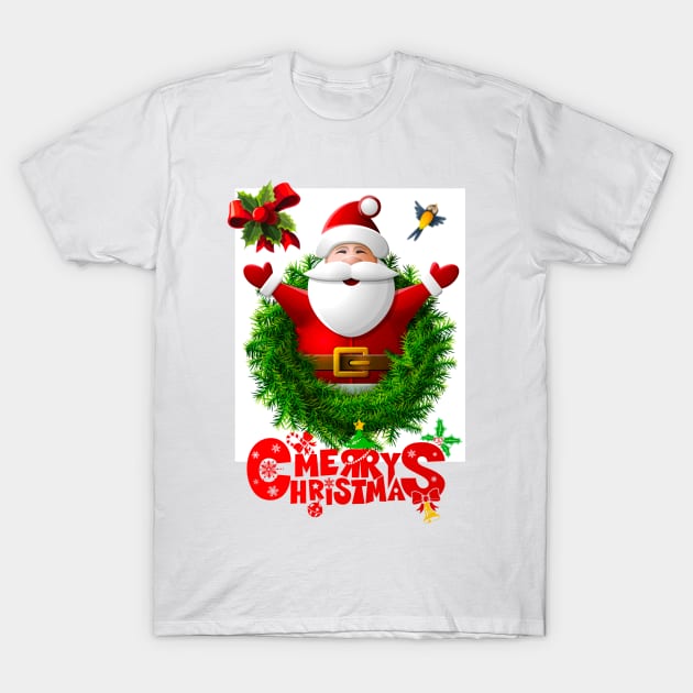 Santa Clause 2022 T-Shirt by SAN ART STUDIO 